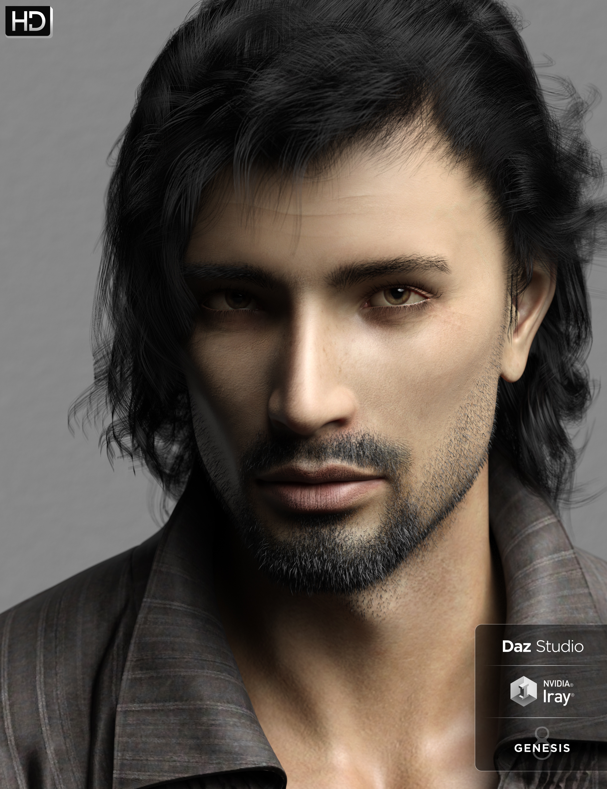 Phx Nasiri HD and Necklace for Genesis 8 Male