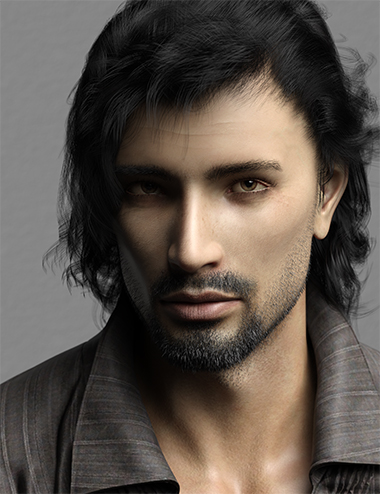 Phx Nasiri HD and Necklace for Genesis 8 Male by: Phoenix1966, 3D Models by Daz 3D