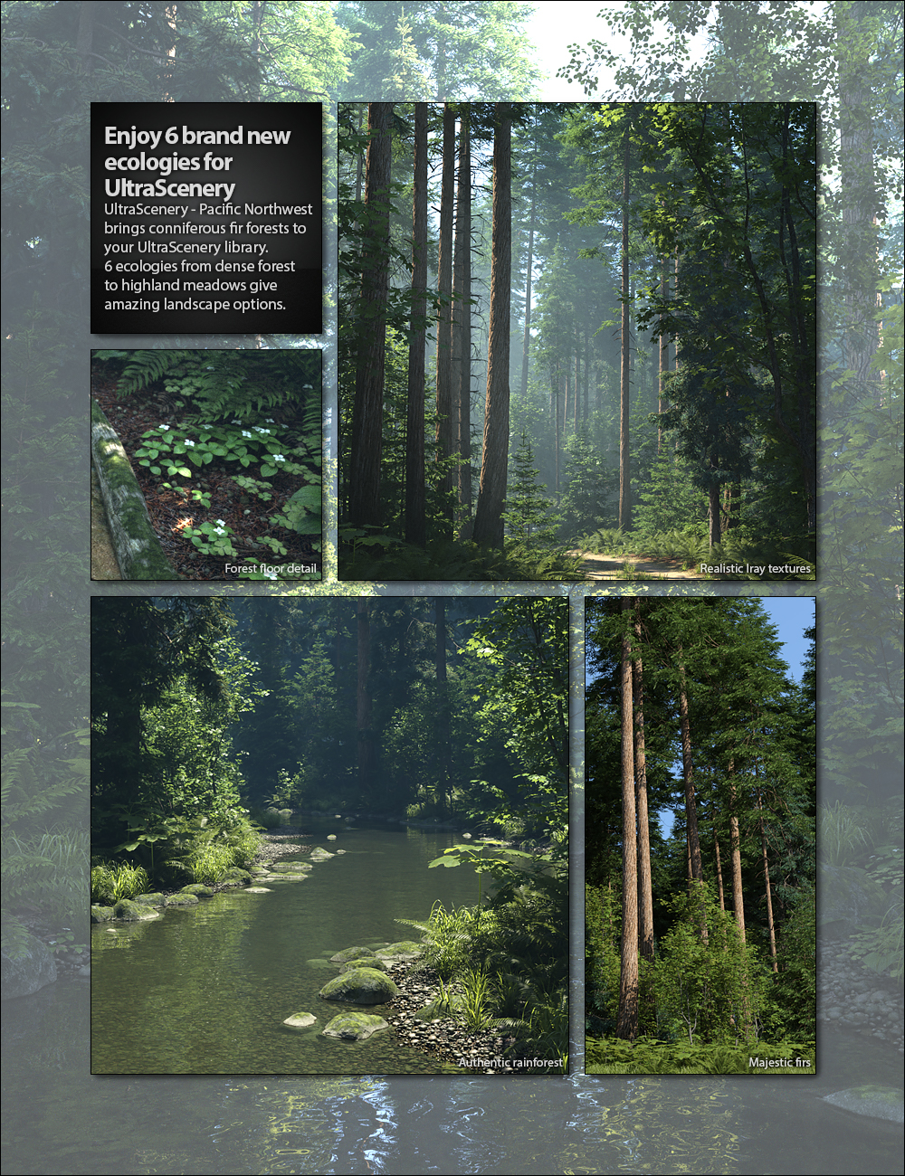 UltraScenery - Pacific Northwest UltraScenery - Pacific Northwest by: HowieFarkes, 3D Models by Daz 3D
