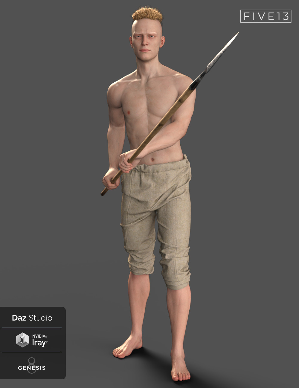 Viking Spear and Spear Poses for Genesis 8 and 8.1 Viking Spear and Spear Poses for Genesis 8 and 8.1 by: Five13, 3D Models by Daz 3D