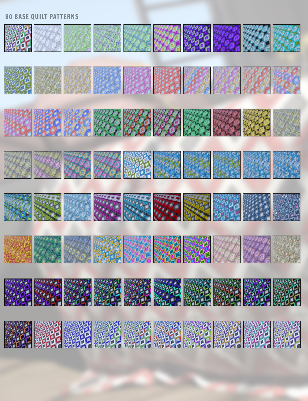 Patchwork Quilt Iray Shaders Vol 2 Patchwork Quilt Iray Shaders Vol 2 by: ForbiddenWhispers, 3D Models by Daz 3D
