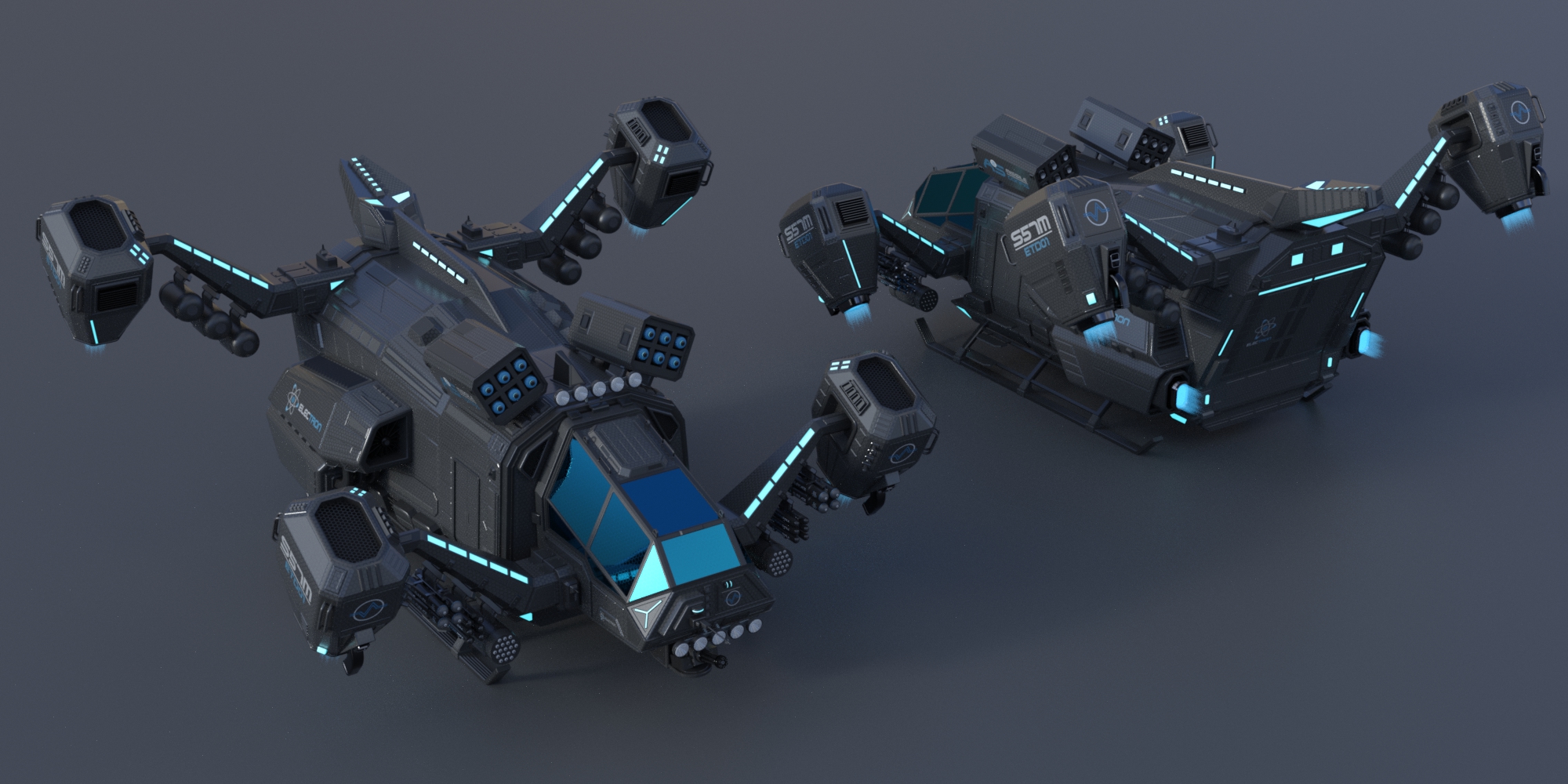 MIL Dropship Weapon Pack by: FToRi, 3D Models by Daz 3D