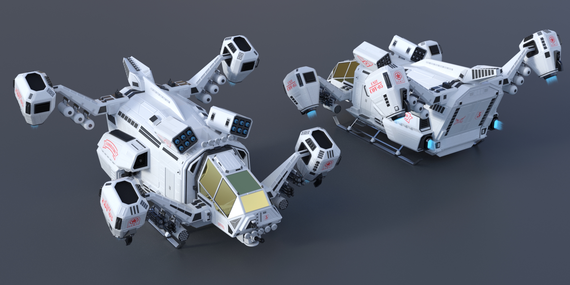 MIL Dropship Weapon Pack by: FToRi, 3D Models by Daz 3D