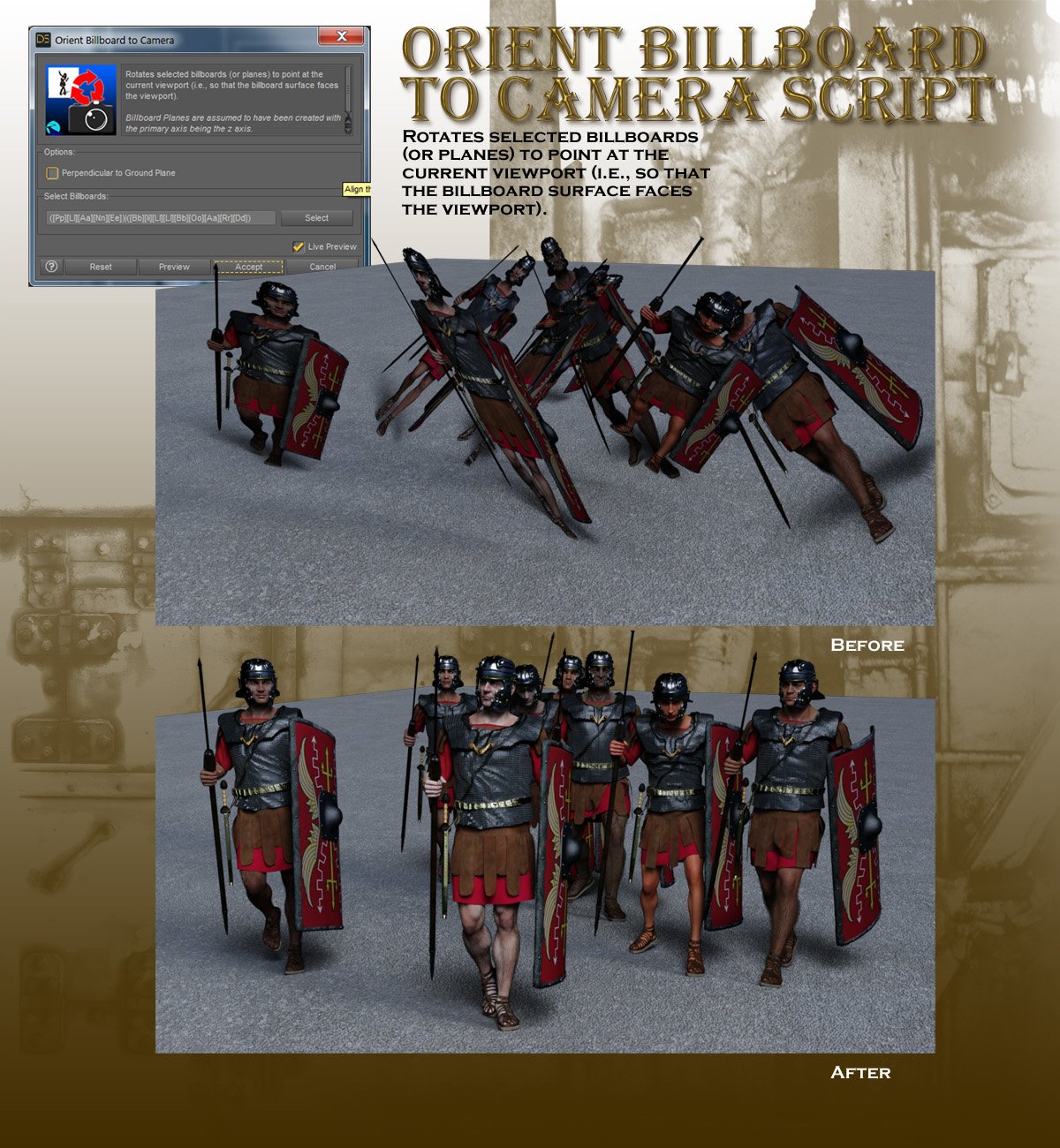 Now-Crowd Billboards - Roman Legionaries Marching (Roman Legion Vol VI) Now-Crowd Billboards - Roman Legionaries Marching (Roman Legion Vol VI) by: RiverSoft Art, 3D Models by Daz 3D