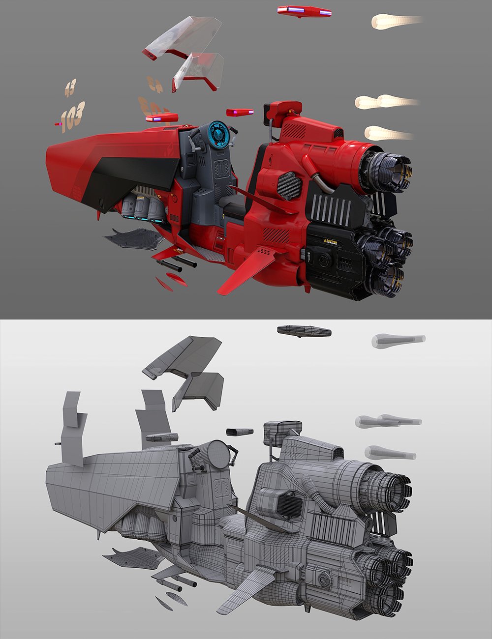 Multirole Speeder by: Porsimo, 3D Models by Daz 3D