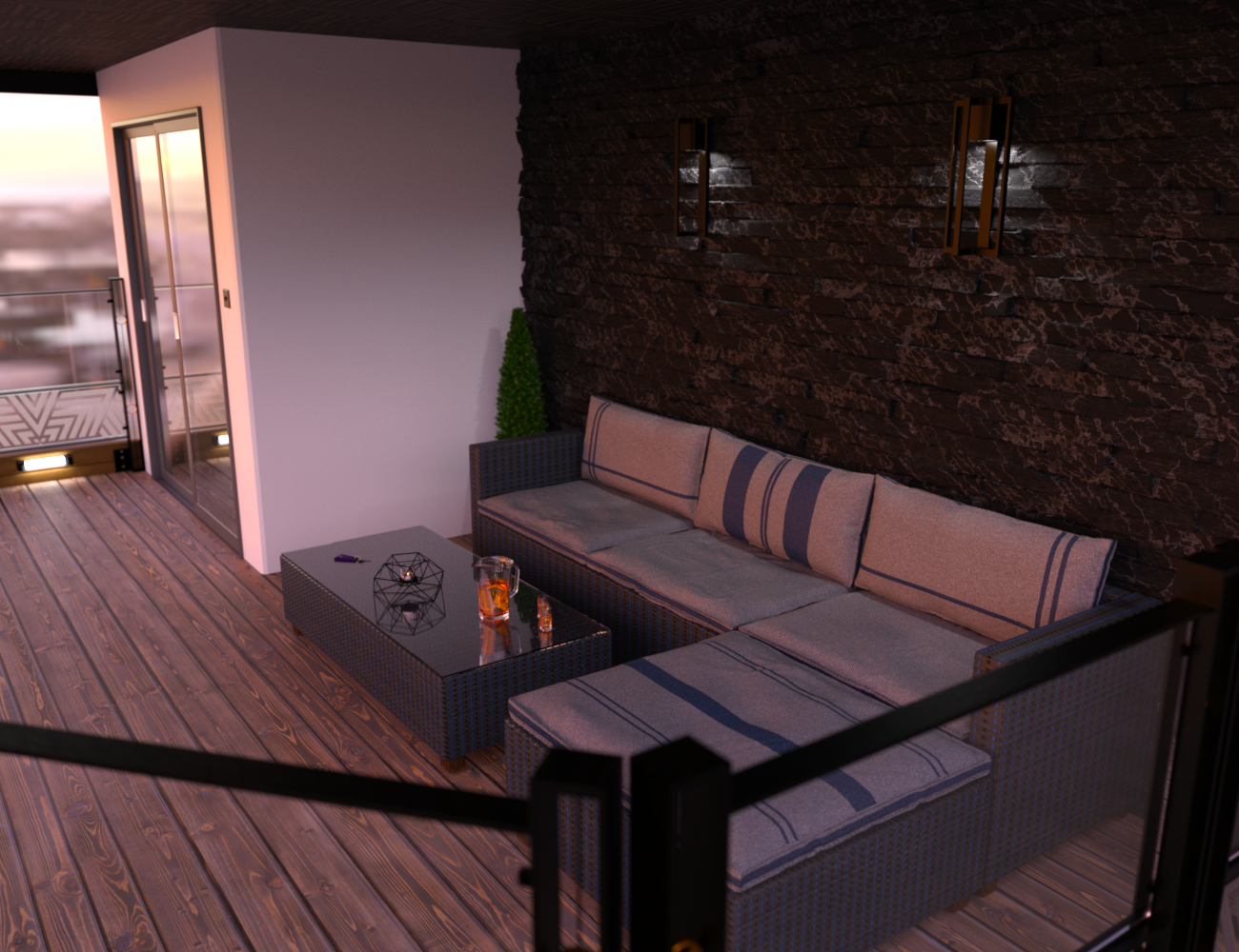 Luxury Hotel Balcony