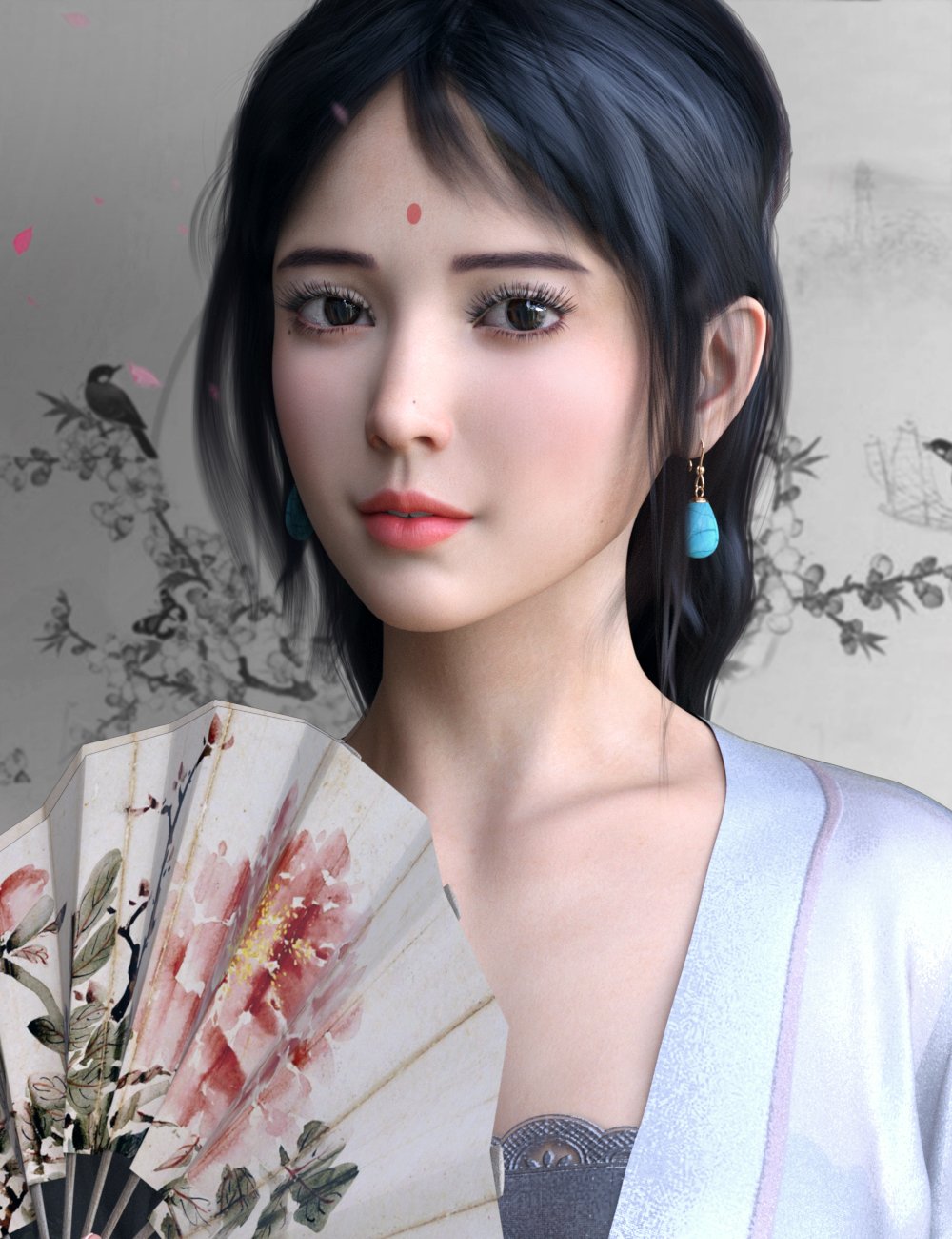 VO Xiao Mei for Genesis 8 and 8.1 Females by: VOOTW, 3D Models by Daz 3D