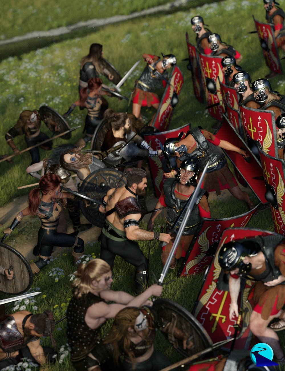 Now-Crowd Billboards - Roman Legionaries Injured (Roman Legion Vol V)