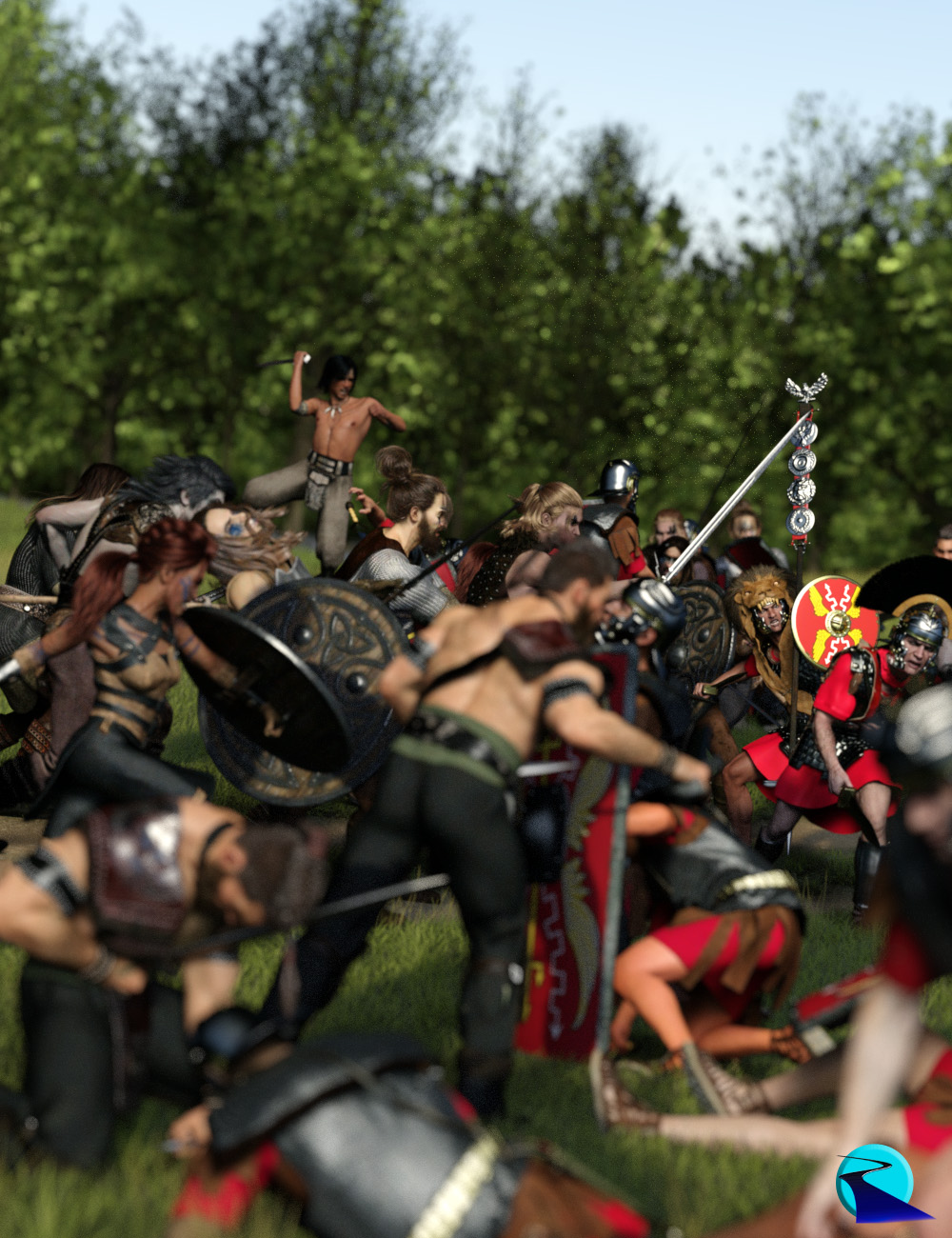 Now-Crowd Billboards - Roman Legionaries Injured (Roman Legion Vol V) Now-Crowd Billboards - Roman Legionaries Injured (Roman Legion Vol V) by: RiverSoft Art, 3D Models by Daz 3D