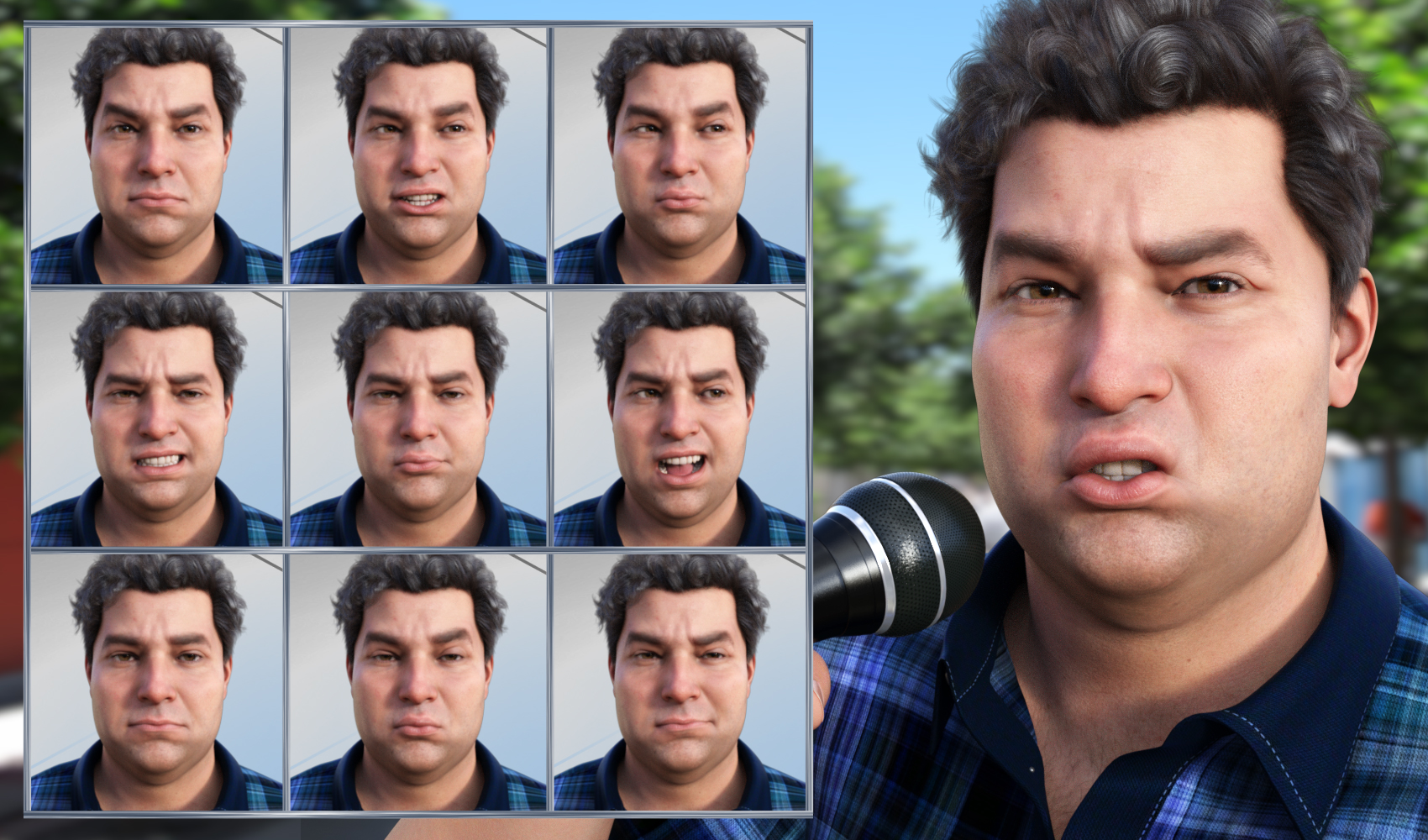 The Reporter - Expressions for Genesis 8.1 Male and Fred 8.1 by: JWolf, 3D Models by Daz 3D