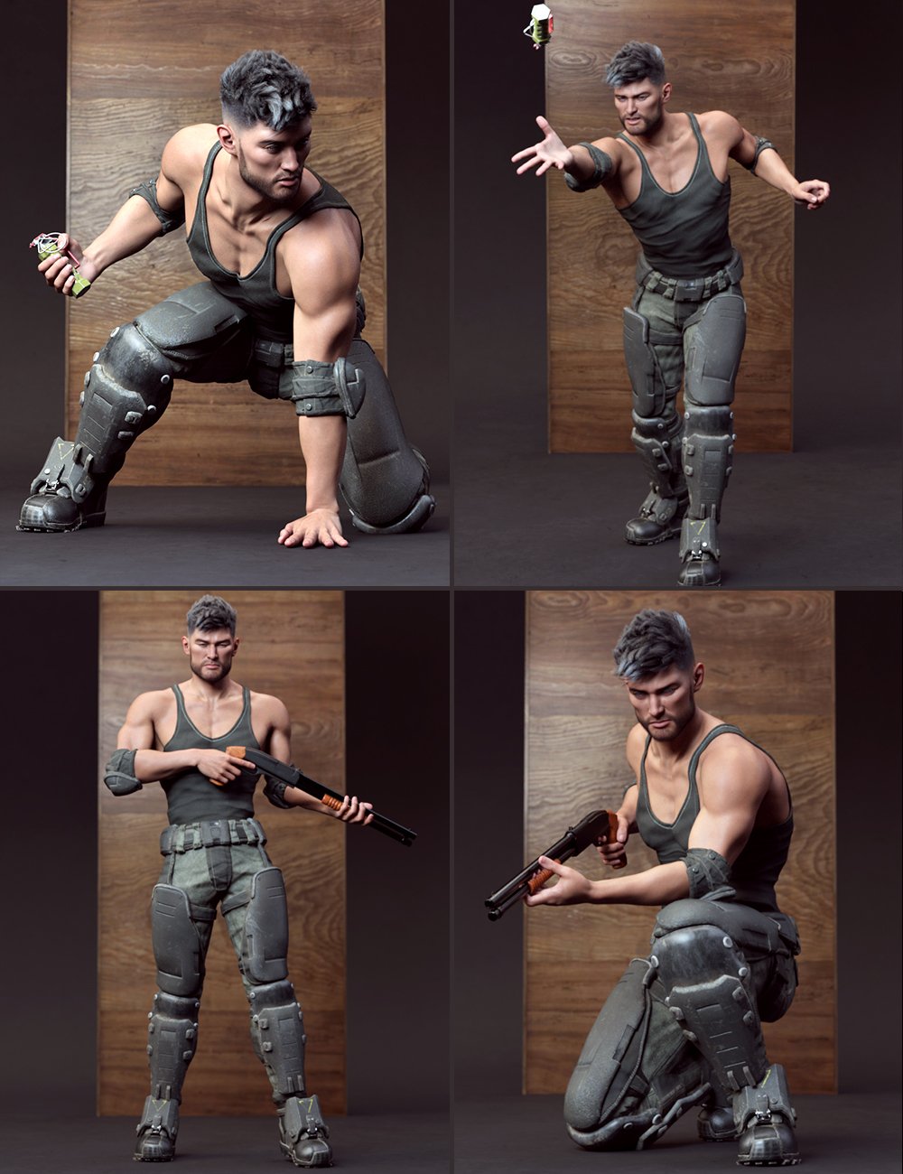War Weapons Props and Poses for Genesis 8 and 8.1 Male War Weapons Props and Poses for Genesis 8 and 8.1 Male by: 3D Sugar, 3D Models by Daz 3D