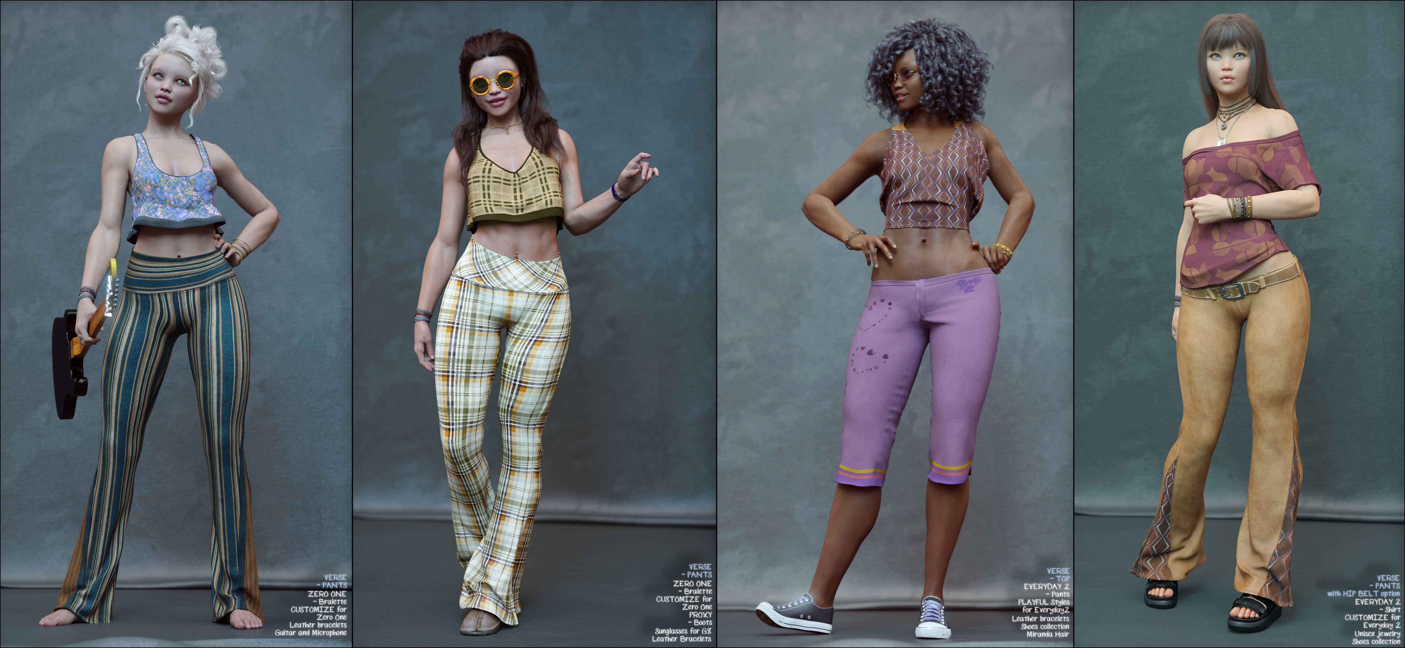 Vintage Styles for Verse Clothing Sets by: Aeon Soul, 3D Models by Daz 3D