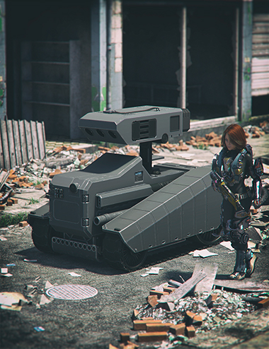Infantry Tank by: Mely3D, 3D Models by Daz 3D
