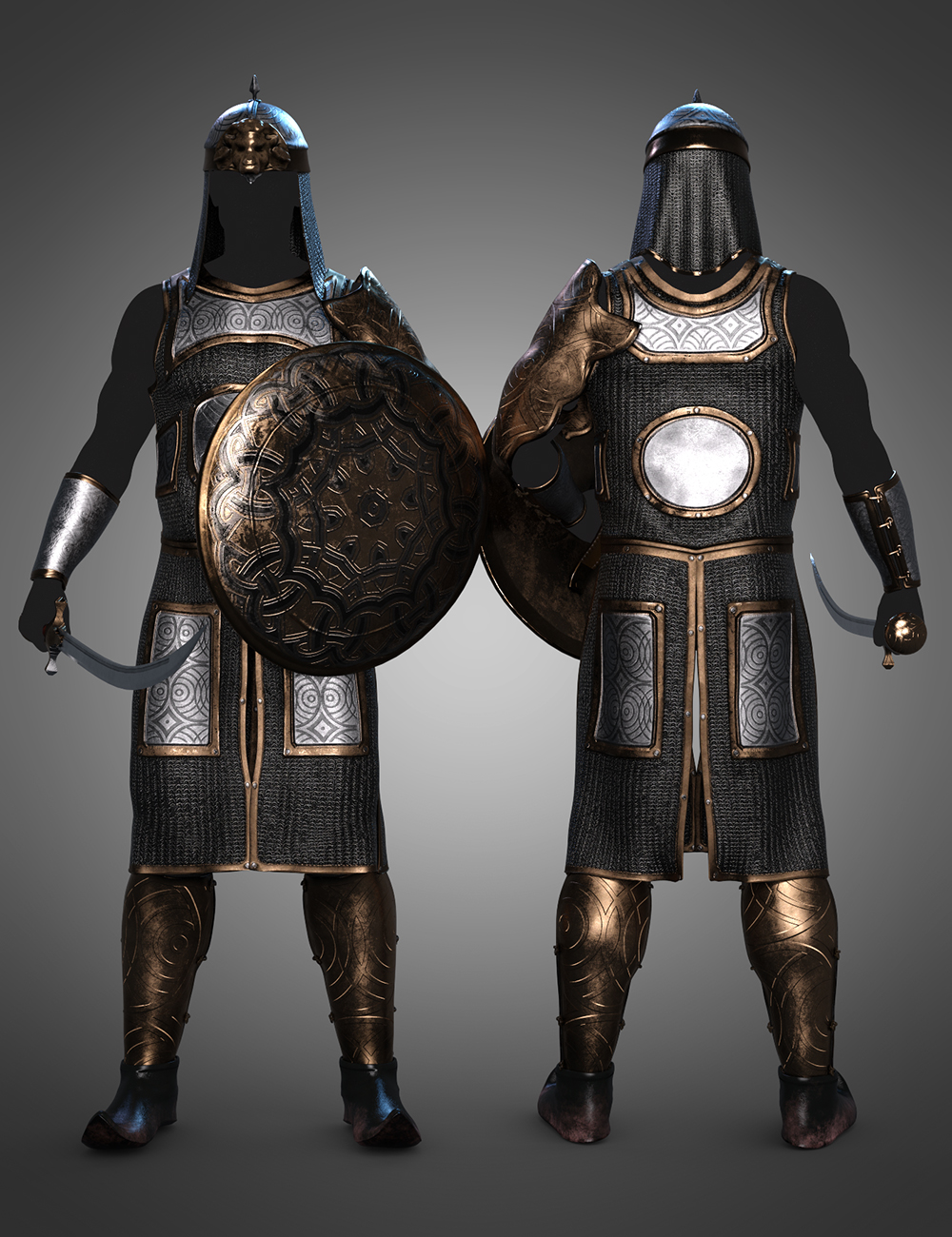 dForce Land Guard Outfit Textures