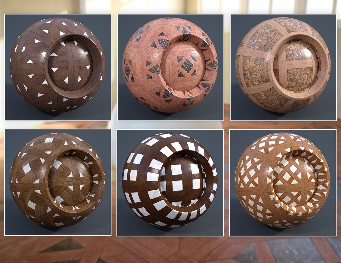 Modular Parquet Stone - Iray Shaders Modular Parquet Stone - Iray Shaders by: Dimidrol, 3D Models by Daz 3D