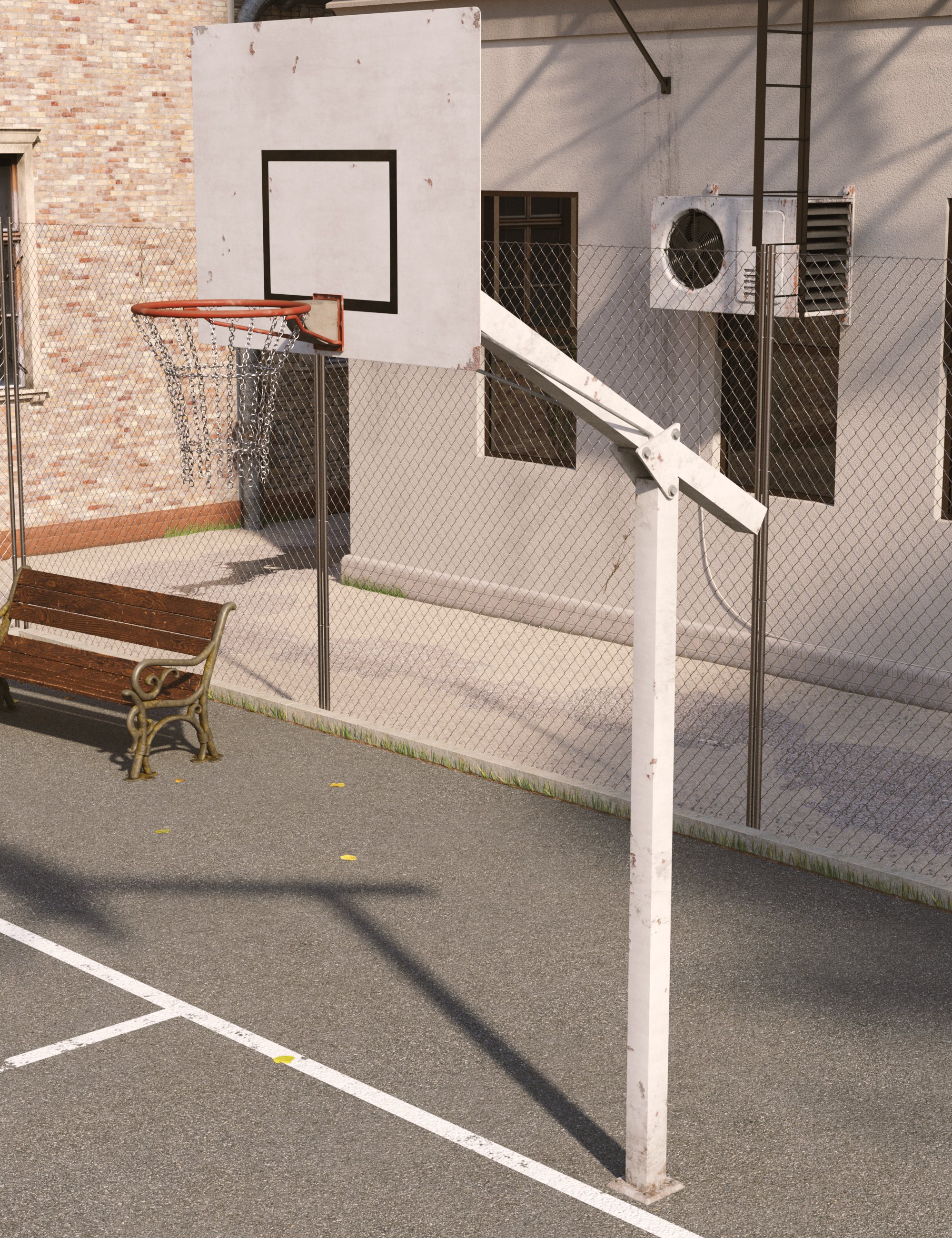 Brooklyn Basketball Court by: PrefoX, 3D Models by Daz 3D