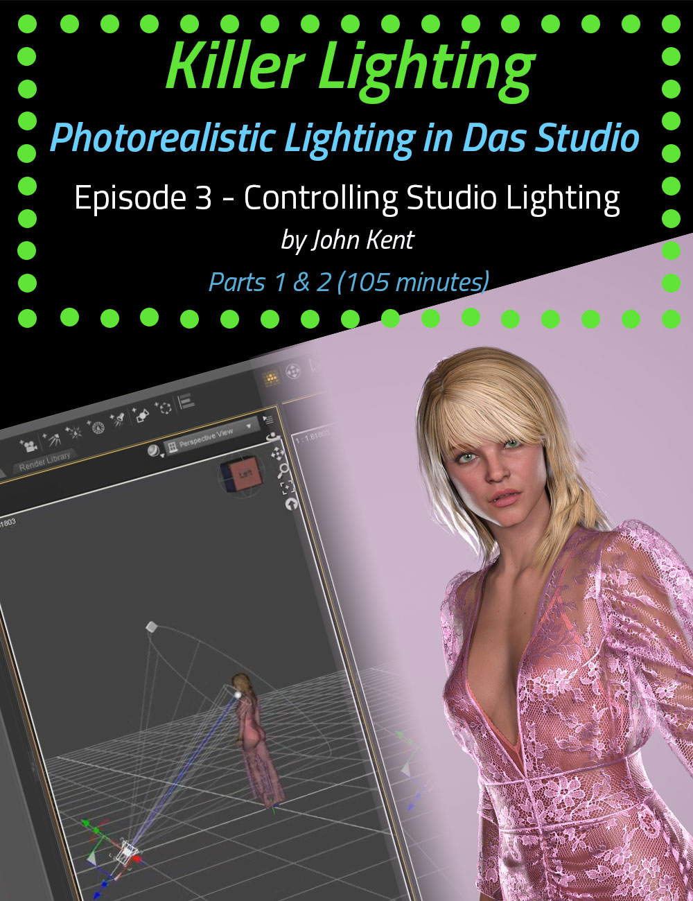 Killer Lighting - Lighting for Photorealistic Renders - Part 3 Controlling Studio Lights by: Cgan, 3D Models by Daz 3D
