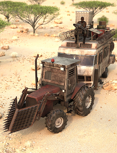 Zombie Tractor RV by: Charlie, 3D Models by Daz 3D