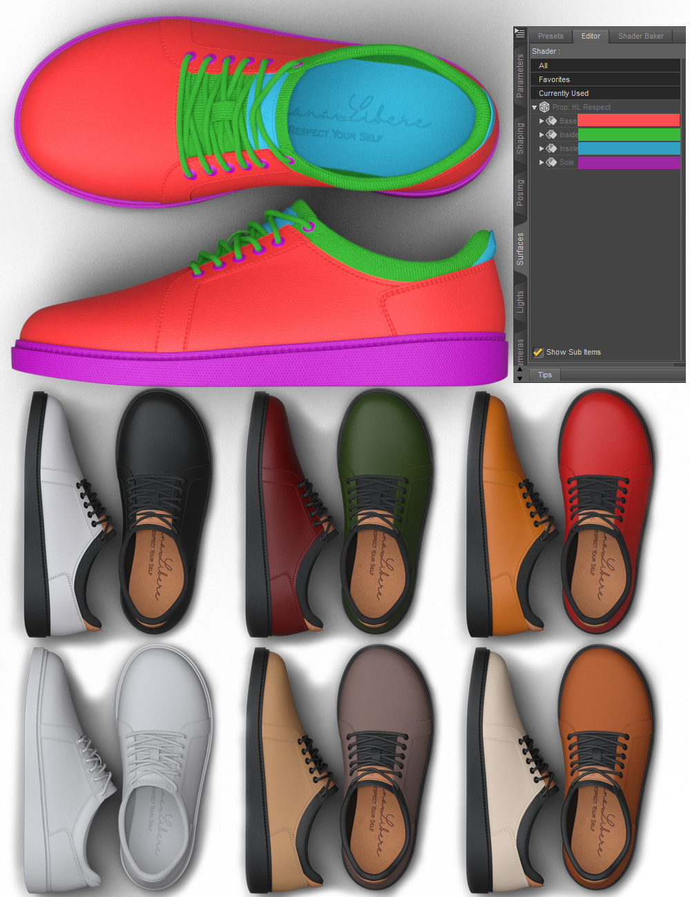 Sneakers for Genesis 8 and 8.1 Males by: Havanalibere, 3D Models by Daz 3D