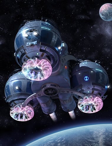 Starship Gaya by: petipet, 3D Models by Daz 3D