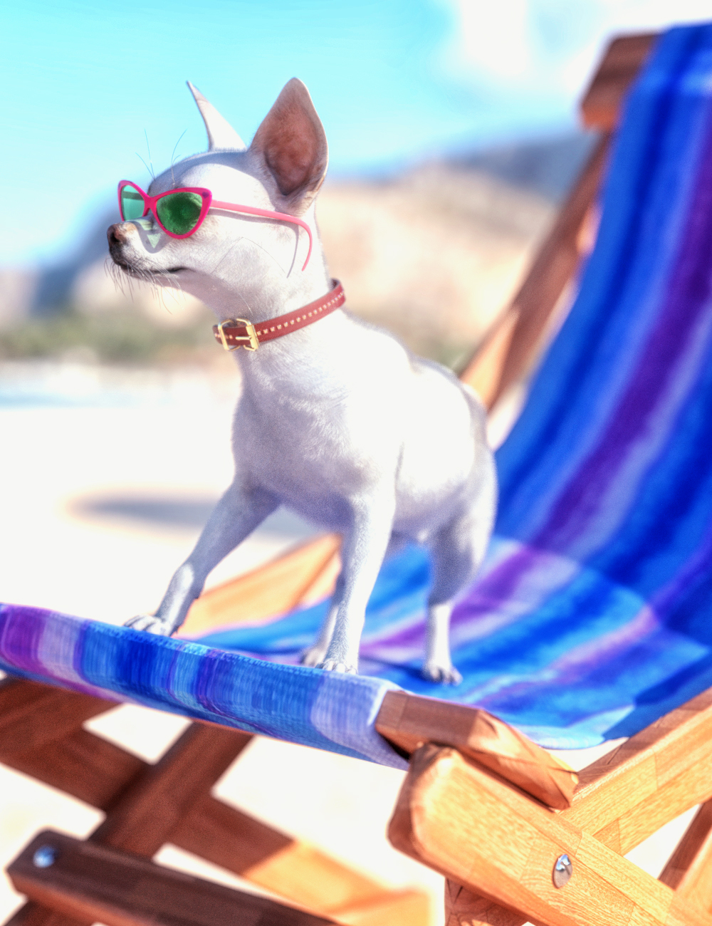 Chihuahua for Daz Dog 8: Brutus by: Alessandro_AMLMX3D, 3D Models by Daz 3D