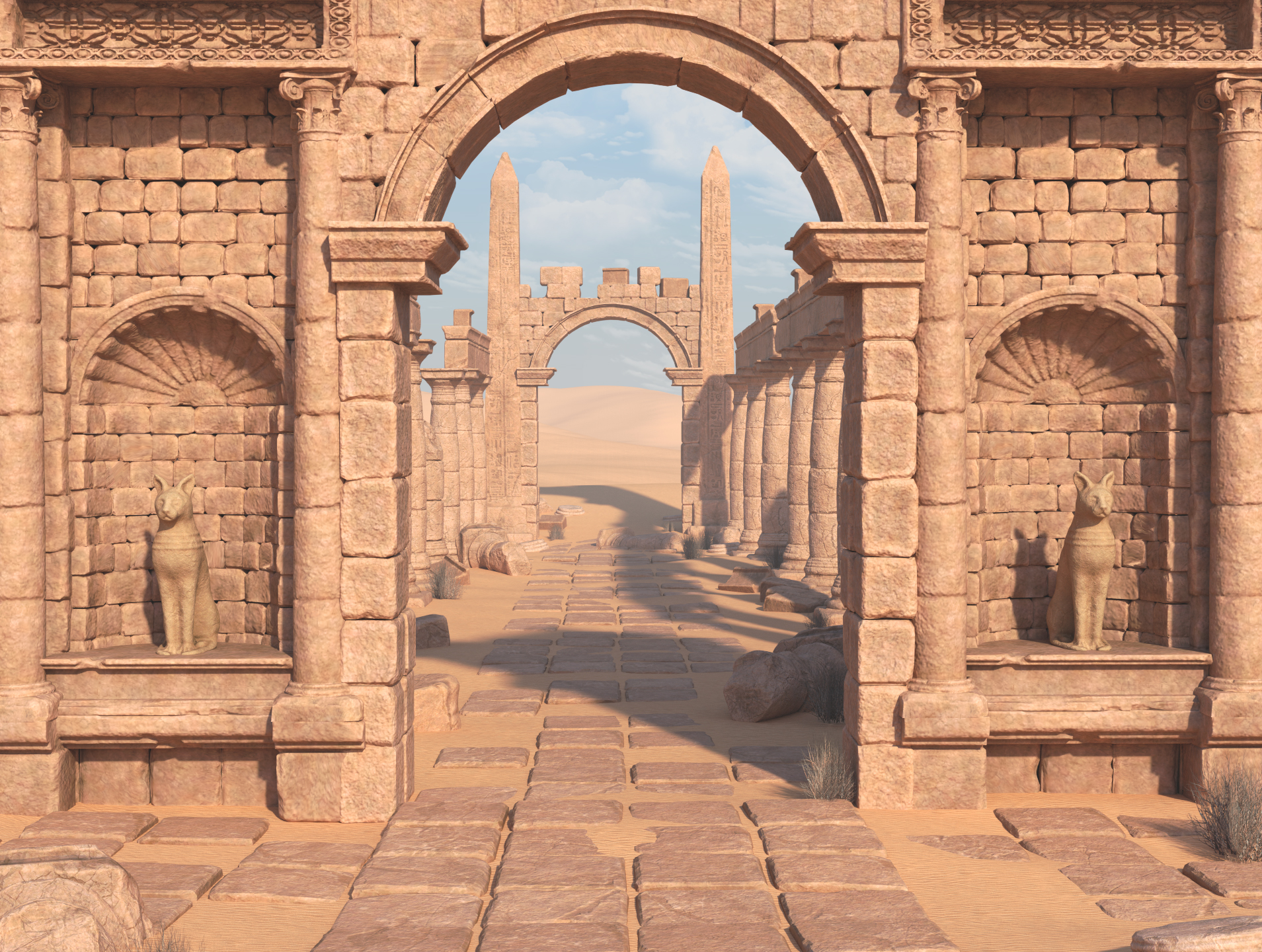 Desert Ruin by: 3dLab, 3D Models by Daz 3D