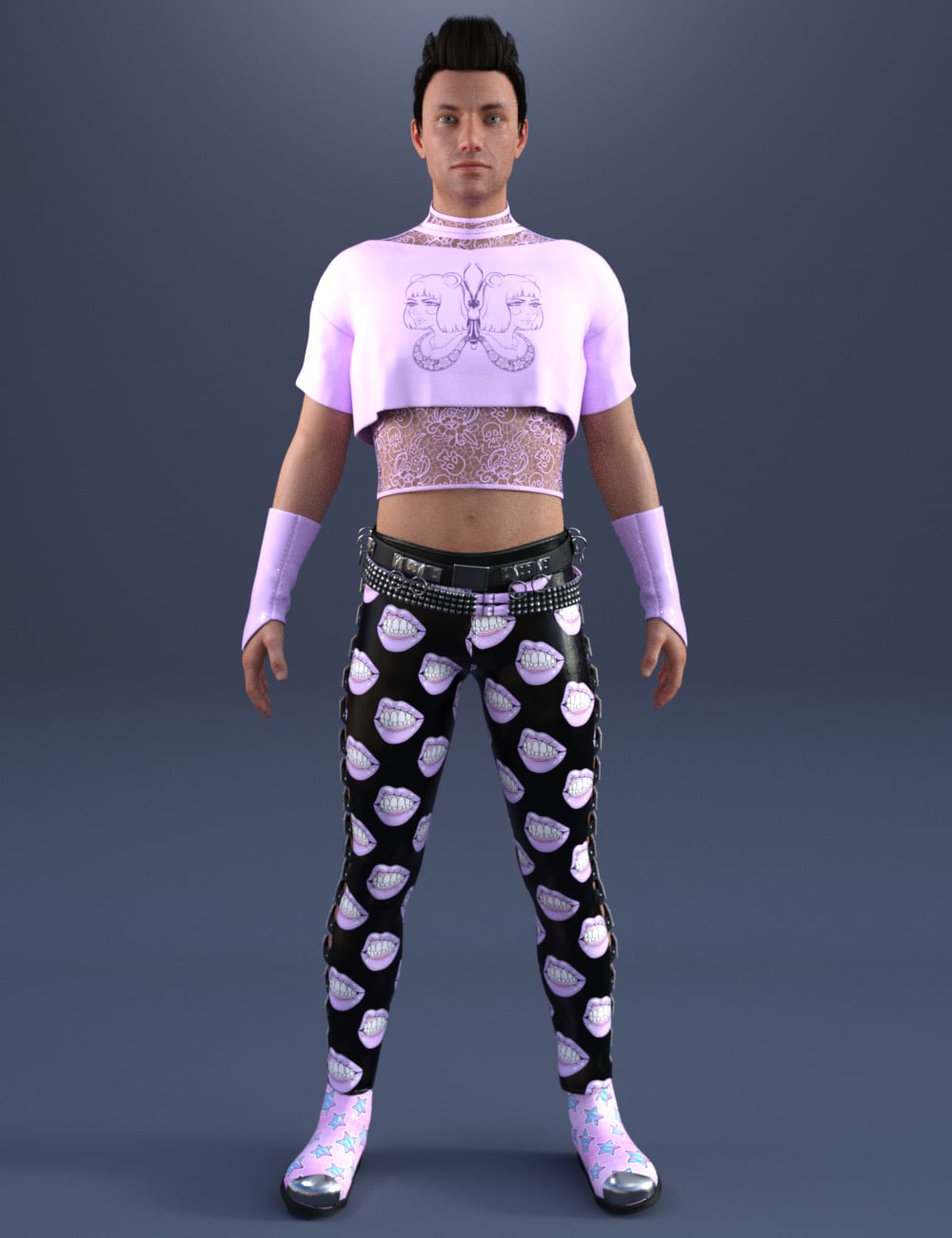Rocker Dude Pastel Goth Textures | Daz 3D