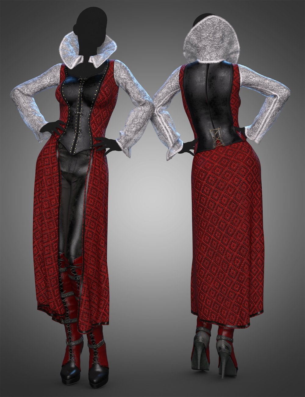 dForce Moriana Outfit Textures dForce Moriana Outfit Textures by: Sade, 3D Models by Daz 3D