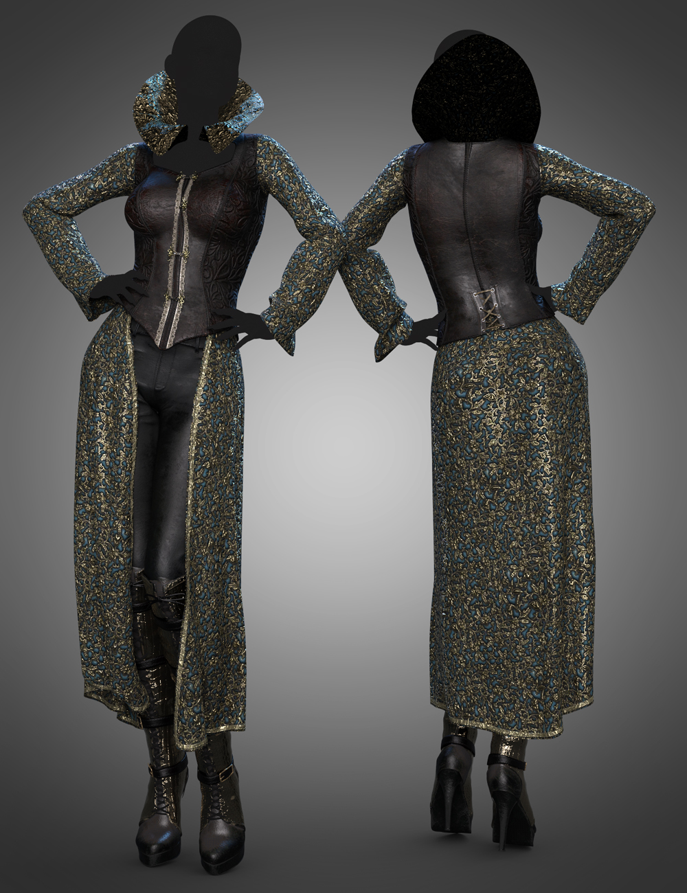 dForce Moriana Outfit Textures by: Sade, 3D Models by Daz 3D