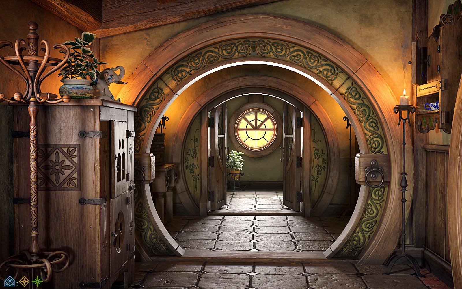 ROG Fantasy Home - Hallway ROG Fantasy Home - Hallway by: StrangefateRoguey, 3D Models by Daz 3D