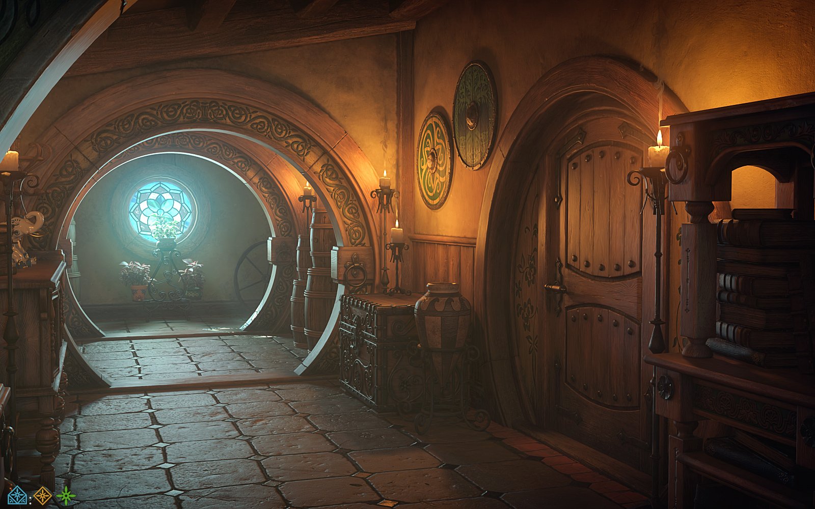ROG Fantasy Home - Hallway ROG Fantasy Home - Hallway by: StrangefateRoguey, 3D Models by Daz 3D