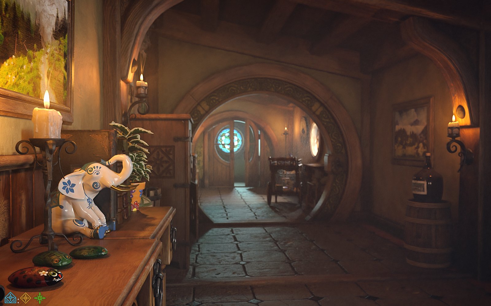 ROG Fantasy Home - Hallway ROG Fantasy Home - Hallway by: StrangefateRoguey, 3D Models by Daz 3D