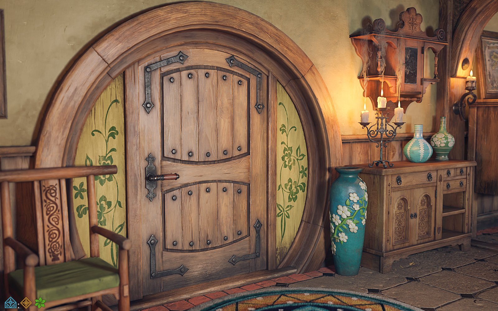 ROG Fantasy Home - Hallway ROG Fantasy Home - Hallway by: StrangefateRoguey, 3D Models by Daz 3D