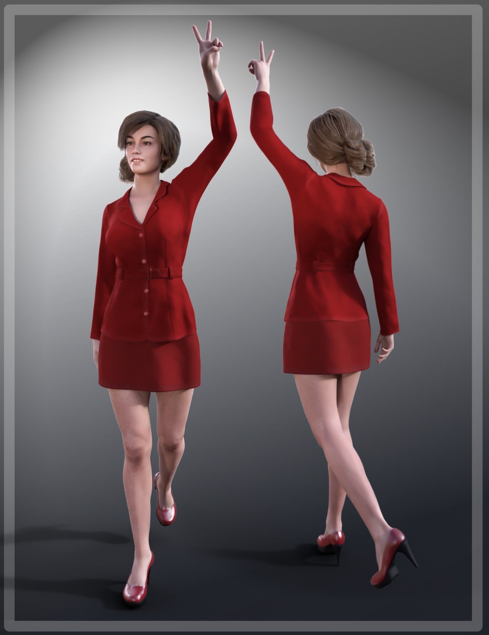 Dforce Secretary Outfit For Genesis 8 Females Daz 3d 5126