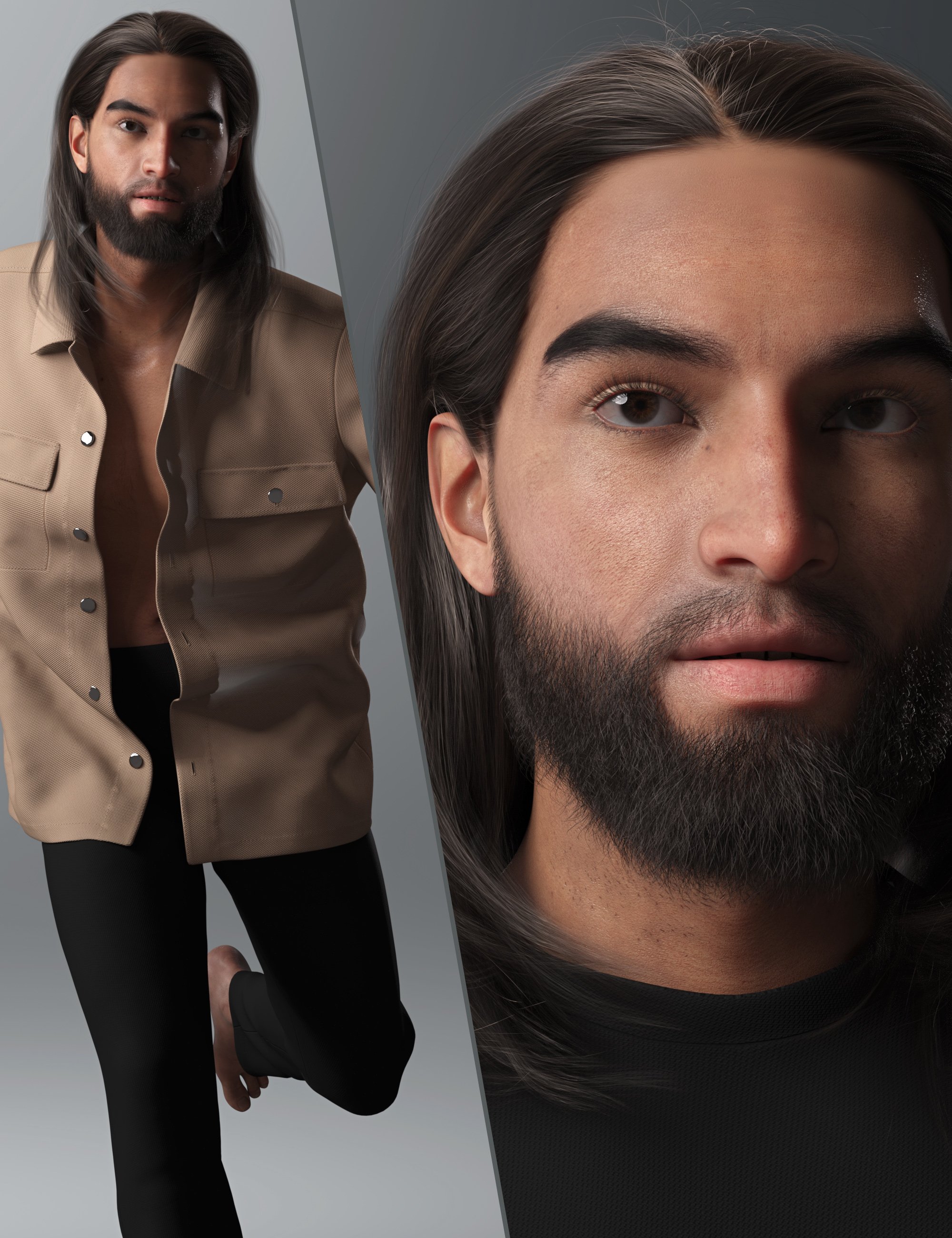 RY Dario Character and Hair Bundle by: outoftouchRaiya, 3D Models by Daz 3D