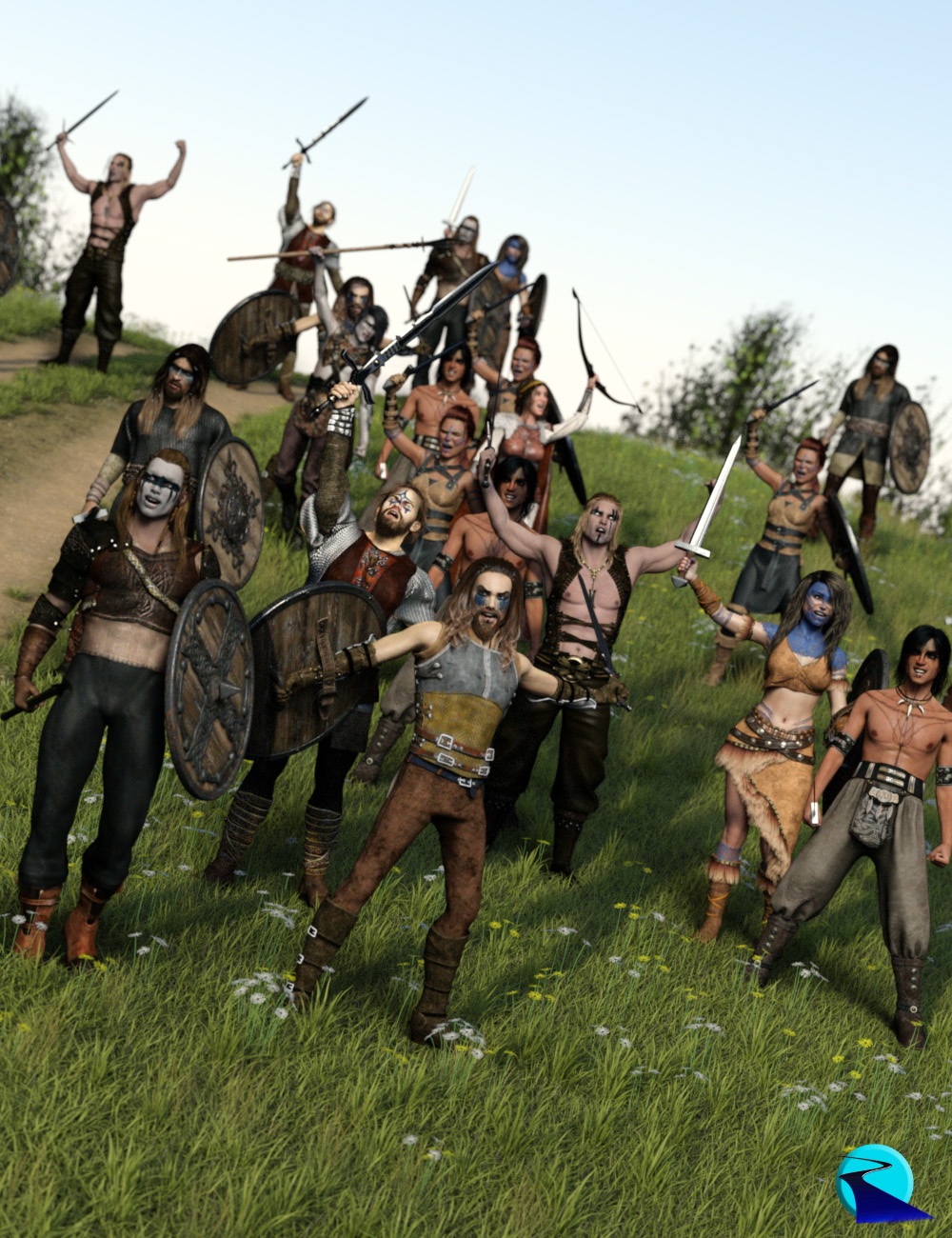 Now-Crowd Billboards - Barbarian Warriors Cheering (Barbarian Warriors Vol II)