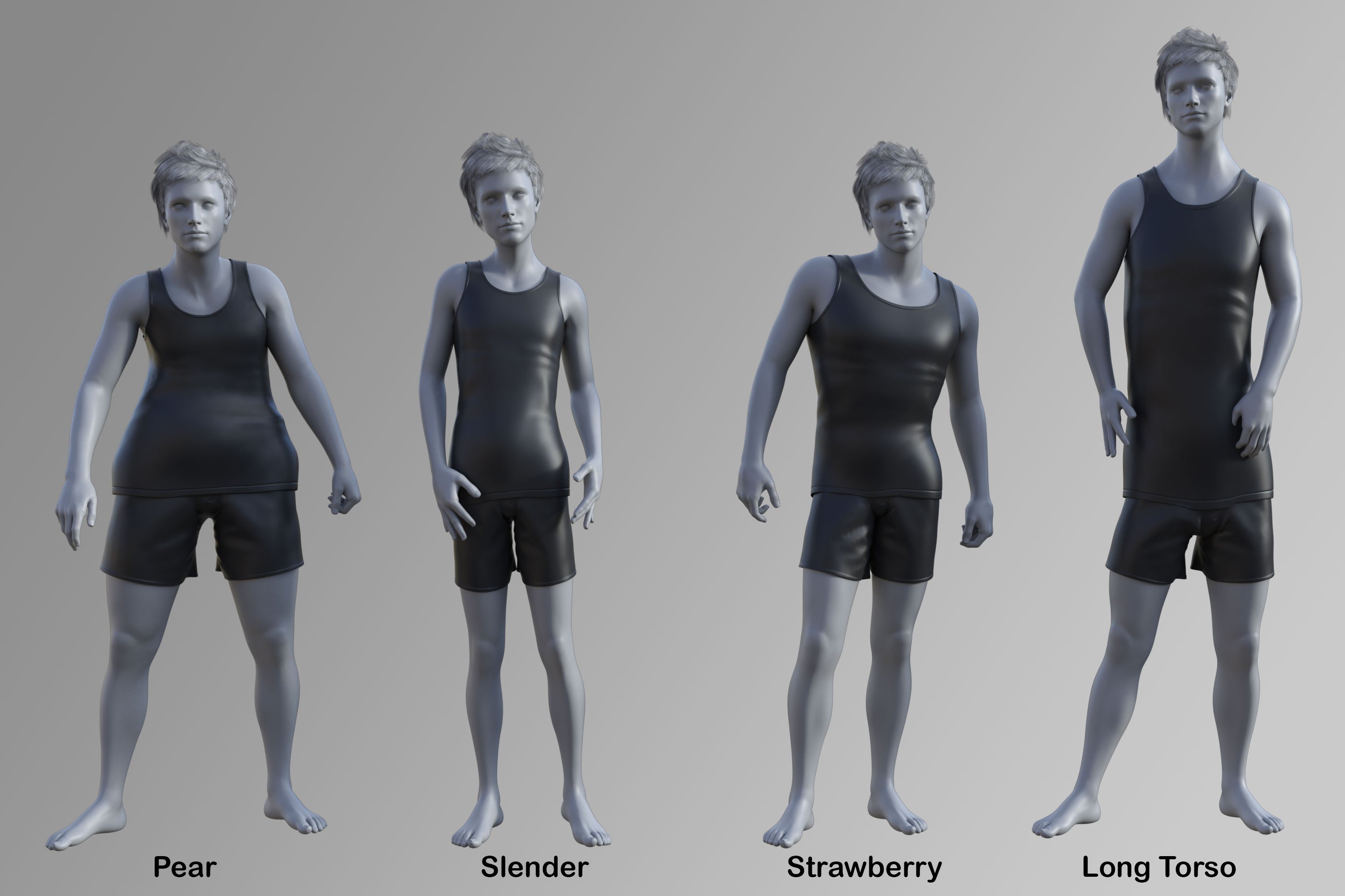 Phenotypes for Genesis 8 Males by: Lyrra Madril, 3D Models by Daz 3D