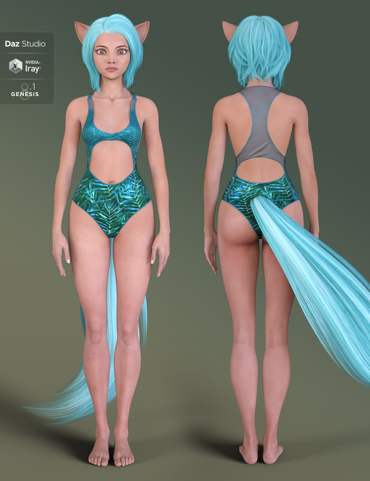Caryssa HD for Kiko 8.1 by: Eichhorn Art, 3D Models by Daz 3D