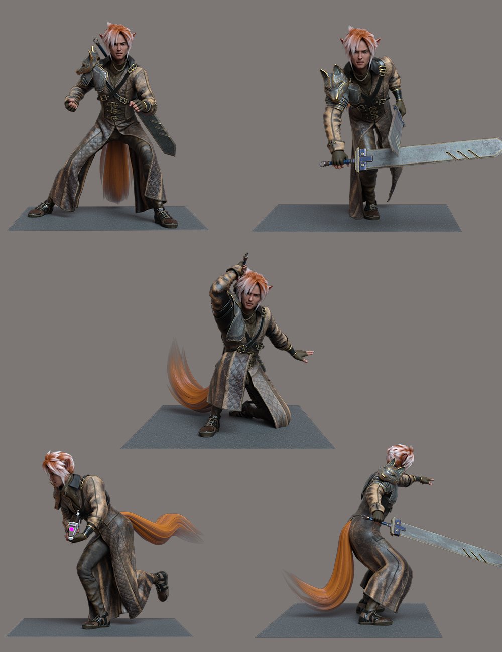 Mercenary Fox Hierarchical Poses for Kota 8.1 Mercenary Fox Hierarchical Poses for Kota 8.1 by: Ensary, 3D Models by Daz 3D