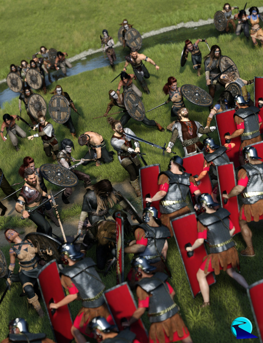 Now-Crowd Billboards - Barbarian Warriors Injured (Barbarian Warriors Vol IV)
