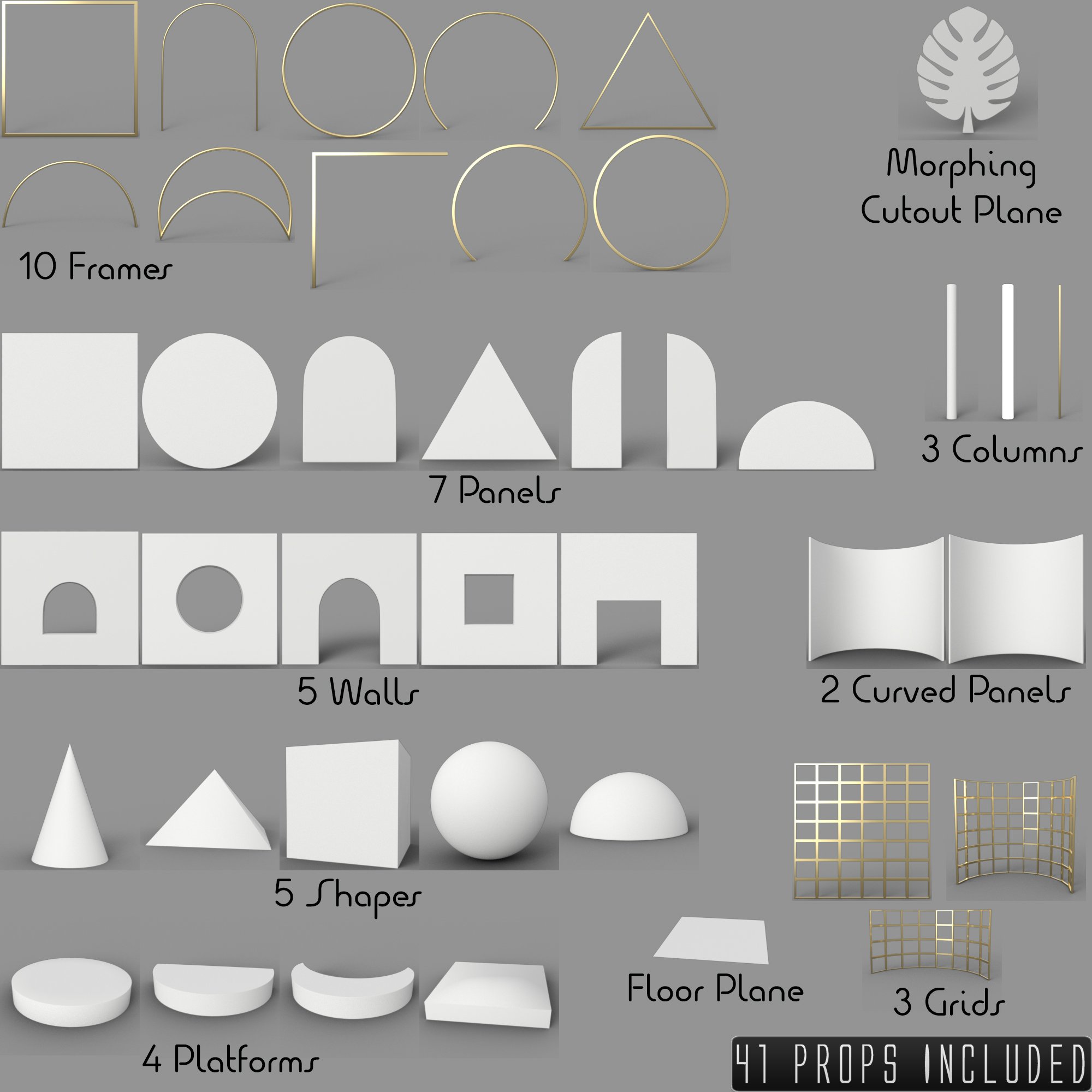 Abstract Sets Abstract Sets by: Nikisatez, 3D Models by Daz 3D