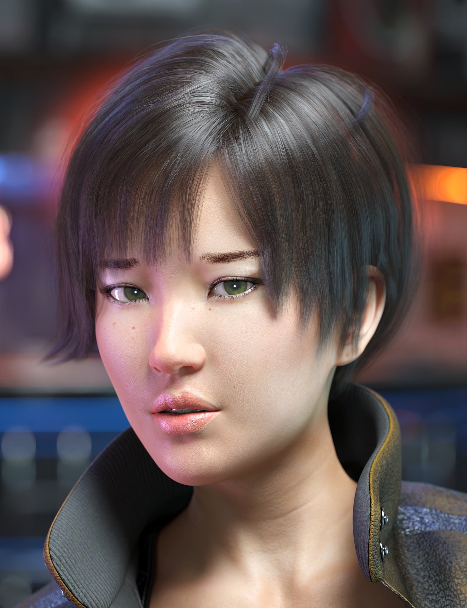 Hong Hair for Genesis 8.1 Female by: Ergou, 3D Models by Daz 3D