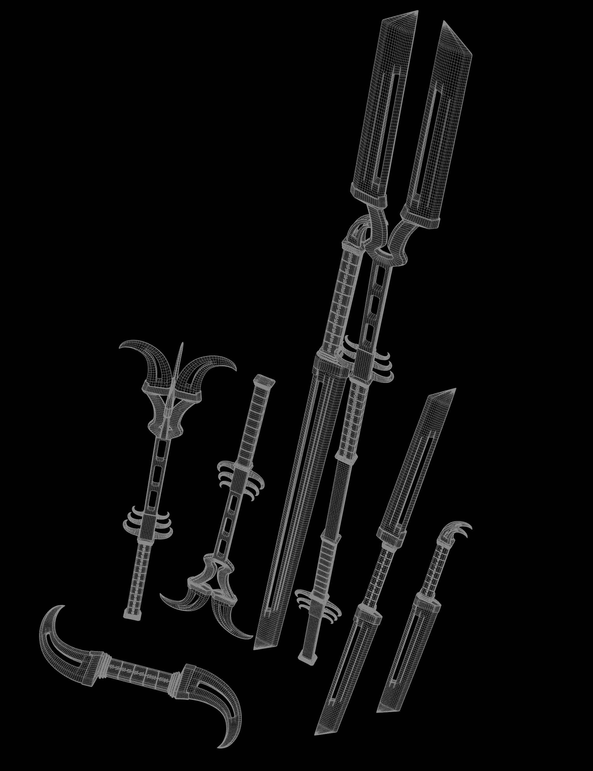 Blaze Weapons Collection by: Britech, 3D Models by Daz 3D