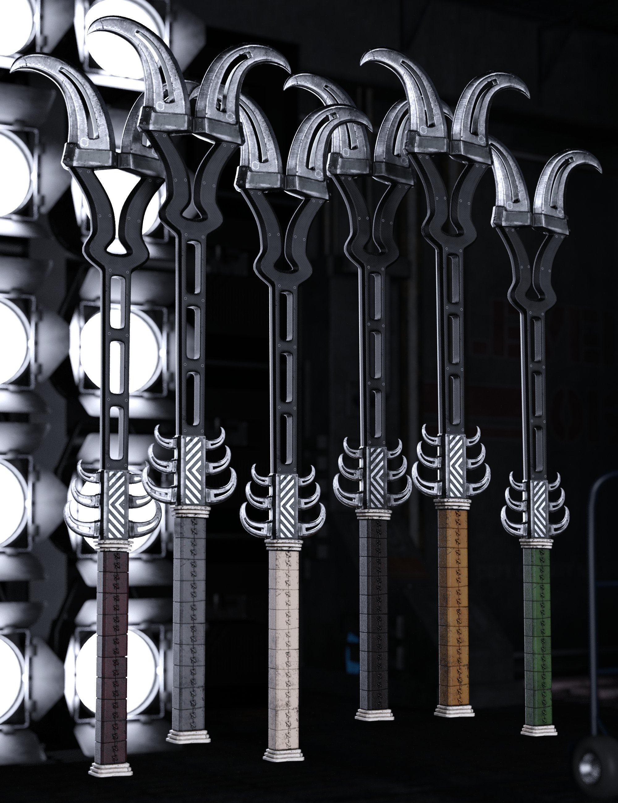 Blaze Weapons Collection by: Britech, 3D Models by Daz 3D