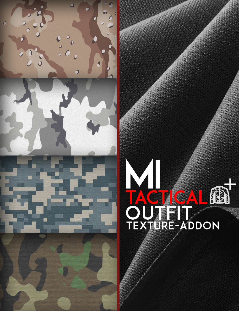 MI Tactical Outfit Texture Add-On by: mal3Imagery, 3D Models by Daz 3D