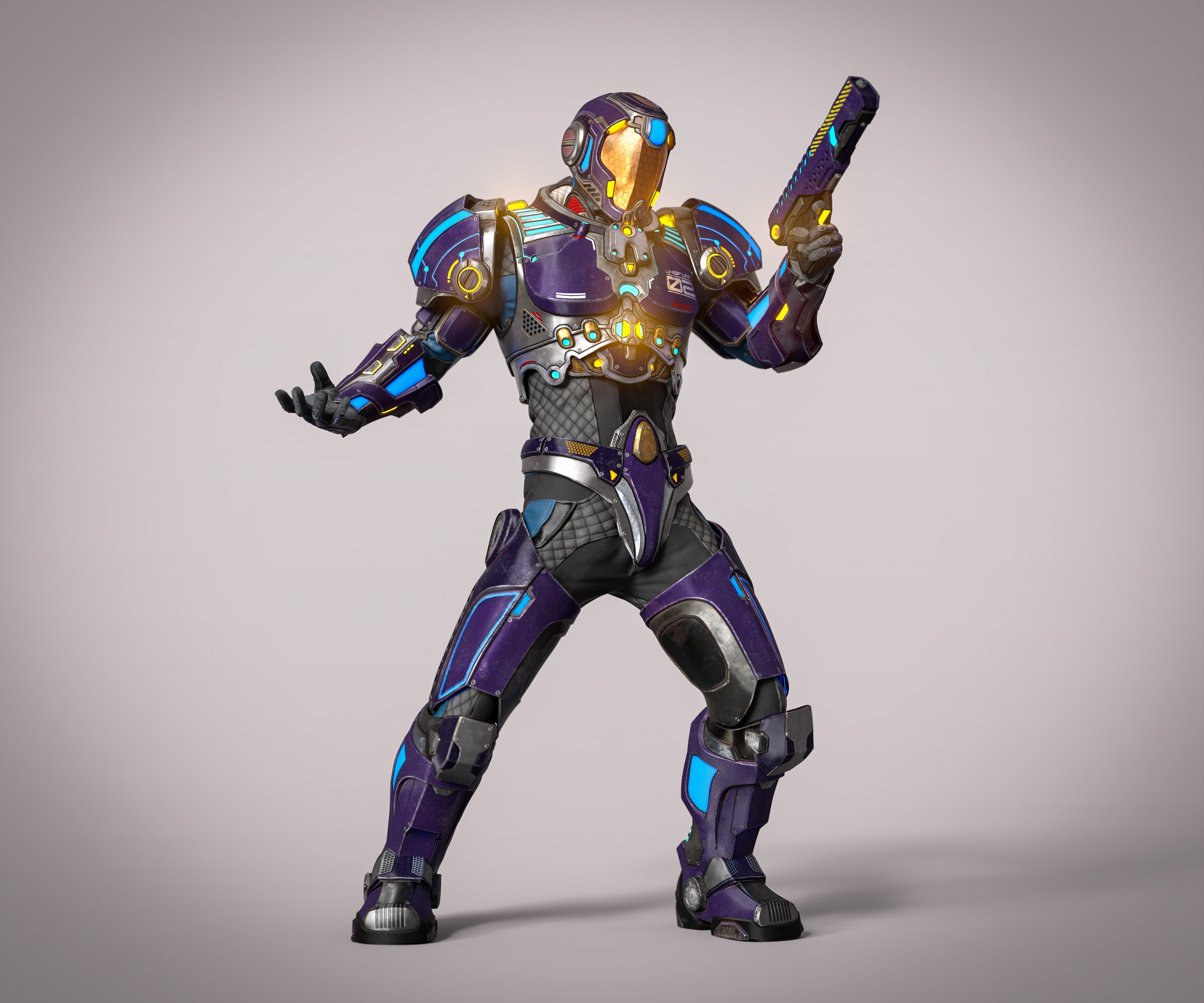 Intergalactic Soldier Armor for Genesis 8 and 8.1 Males