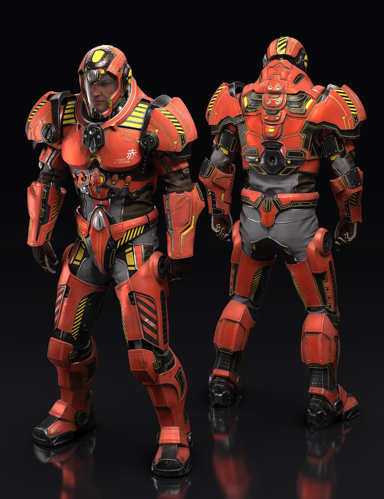 Intergalactic Soldier Armor Textures by: , 3D Models by Daz 3D