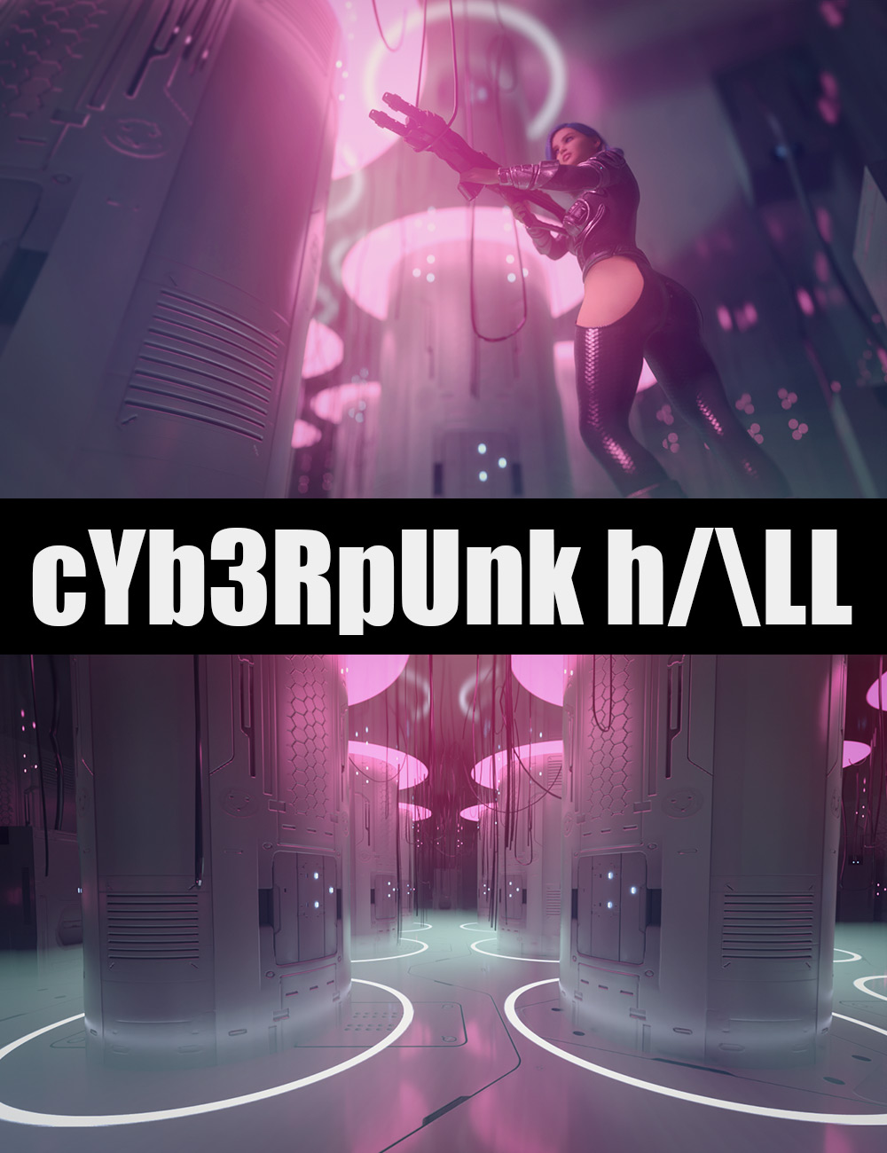 Cyberpunk Hall by: Dreamlight, 3D Models by Daz 3D