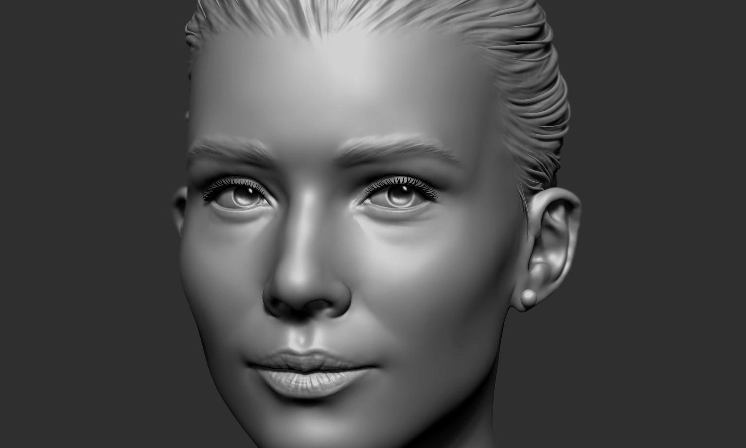 Sculpting a Realistic Female Face in ZBrush by: FlippedNormals, 3D Models by Daz 3D