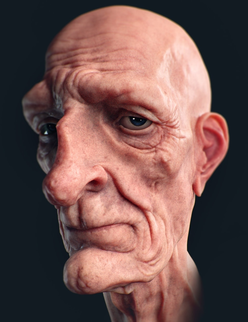 Handpainting Skin Textures in Substance Painter by: FlippedNormals, 3D Models by Daz 3D